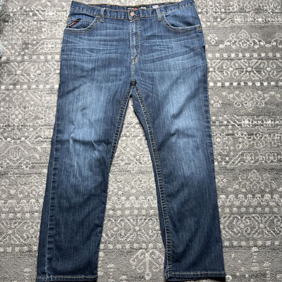 Ariat FR Jeans Mens 42x32 M4 Relaxed Boot Cut Fire Resistant CAT2 Work Wear - Picture 1 of 13